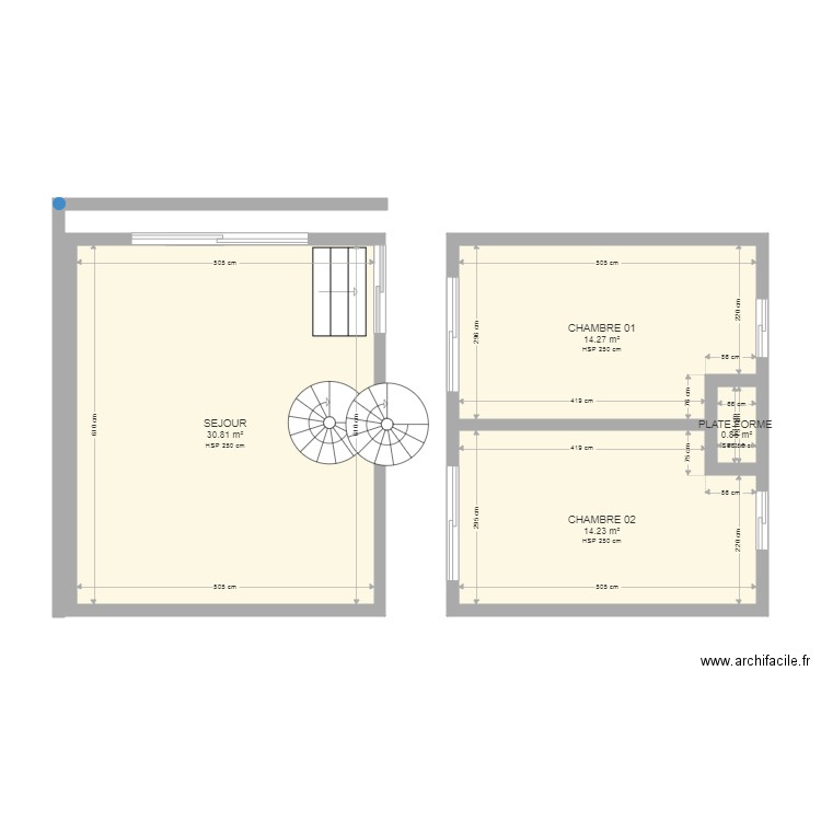 agrandissement. Plan de 0 pièce et 0 m2