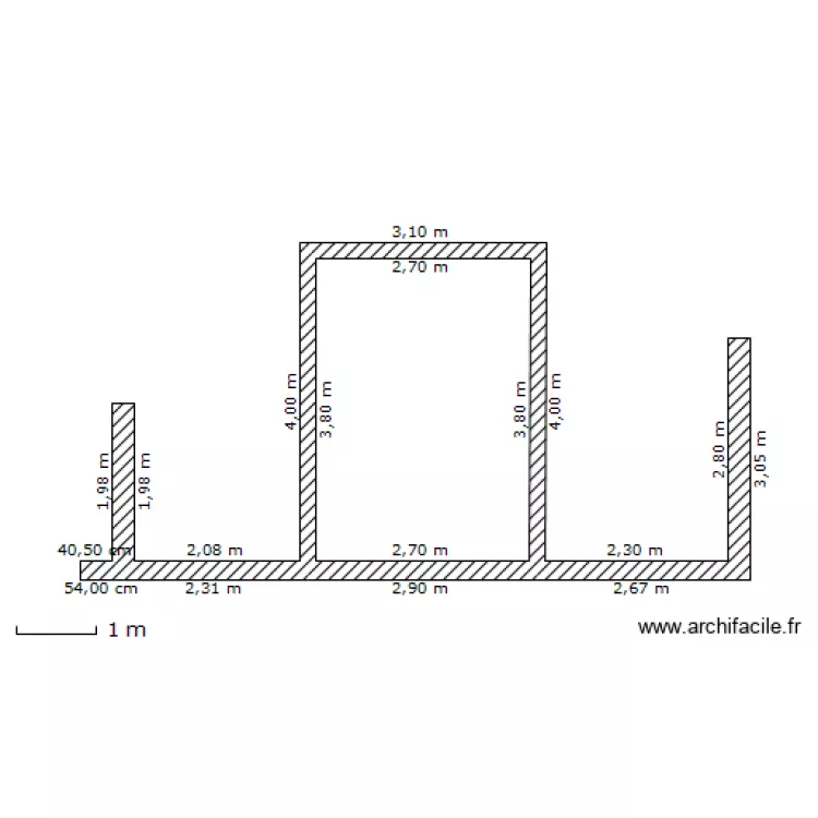Salledebain. Plan de 