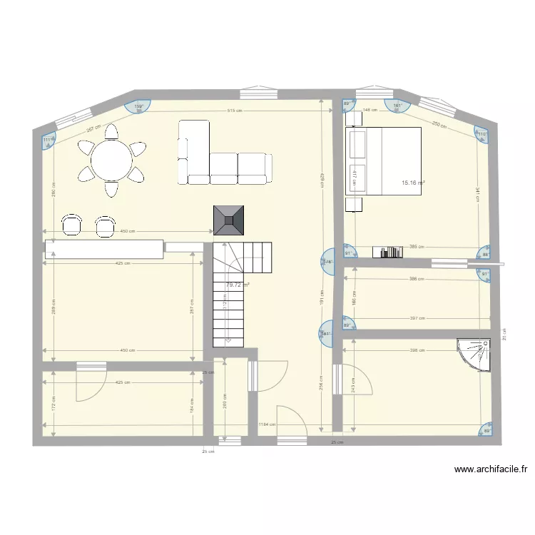 id&eacute;e maison econome. Plan de 