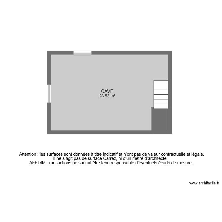 BI 6192 CAVE . Plan de 0 pièce et 0 m2