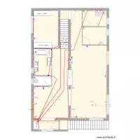 Premier &eacute;tage plan Prise fini
