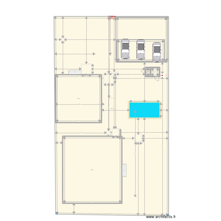 LOTE C Junior + Mini Laser. Plan de 7 pièces et 1303 m2