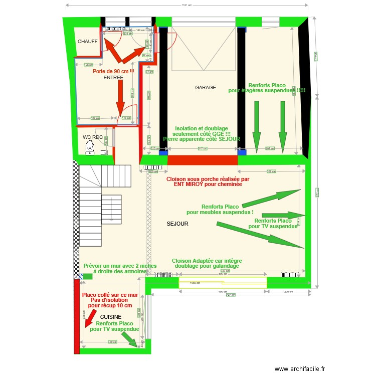 NEW RDC PLACO. Plan de 0 pièce et 0 m2