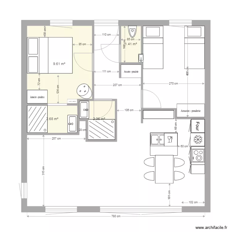 gîte standard 1. Plan de gîte standard 1. Plan de