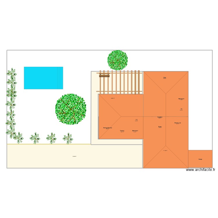 Maison jardin 1. Plan de 0 pièce et 0 m2