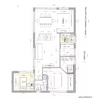 plan rez 6-B 81 m2 L entr&eacute;e c&ocirc;t&eacute; Nord