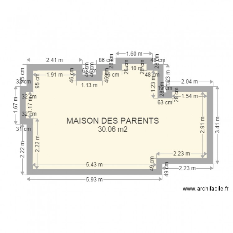 MAISON DES PARENTS. Plan de 0 pièce et 0 m2