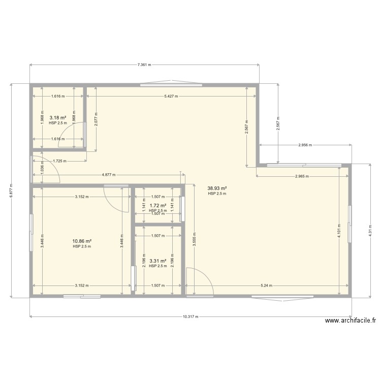 Plan maison de campagne JUJU modif. Plan de 0 pièce et 0 m2