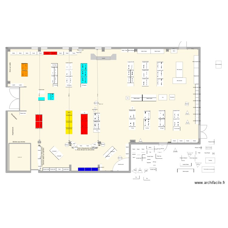 Socomenal après V2. Plan de 2 pièces et 469 m2