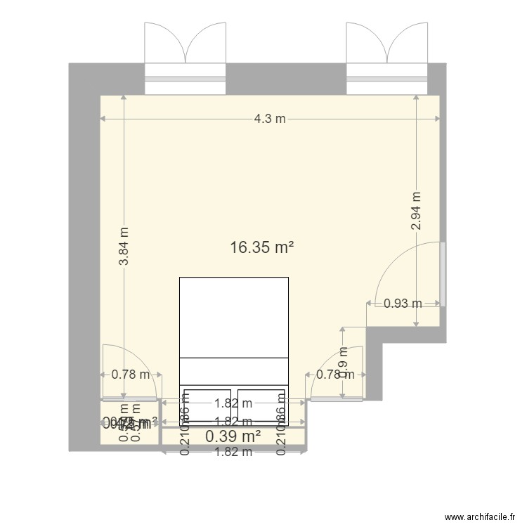 chambre maison. Plan de 0 pièce et 0 m2