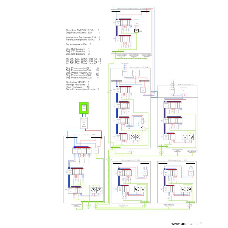 Plan electrique Vitre 3. Plan de 0 pièce et 0 m2