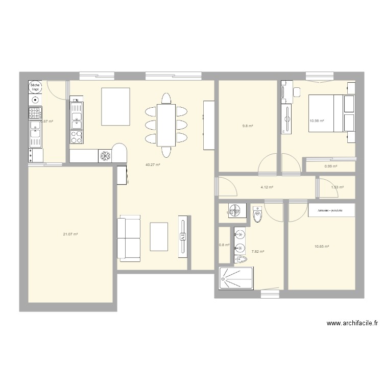 maison 1. Plan de 0 pièce et 0 m2