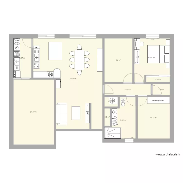 maison 1. Plan de 