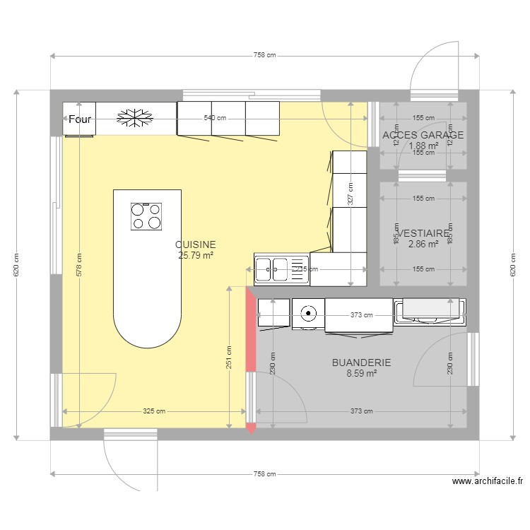 CUISINE NGOUEDI RENOVEE. Plan de 0 pièce et 0 m2