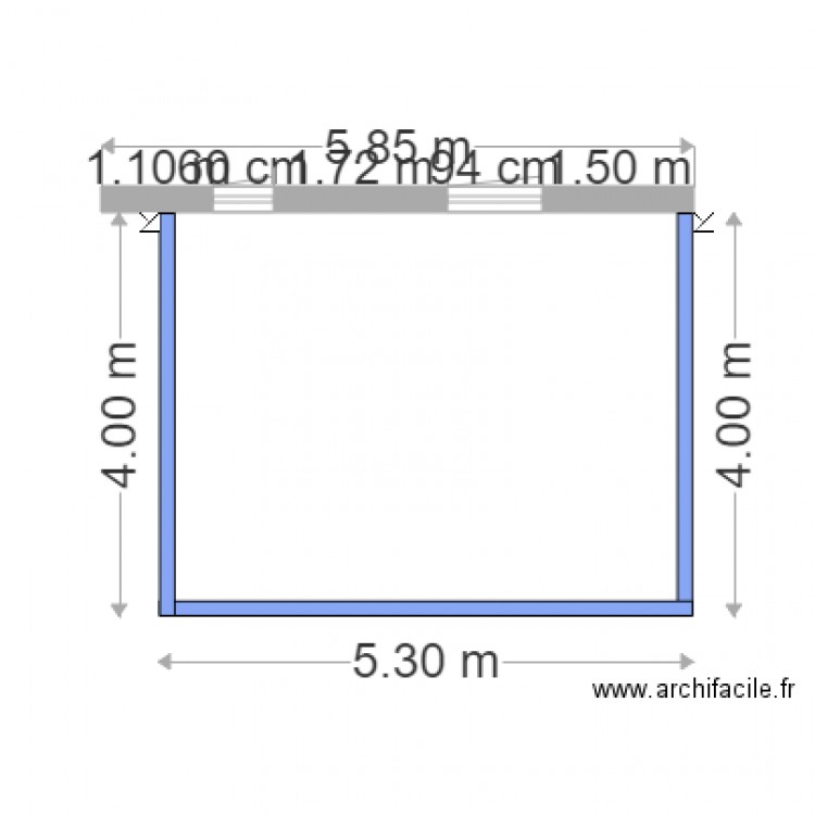CHANPREUX. Plan de 0 pièce et 0 m2