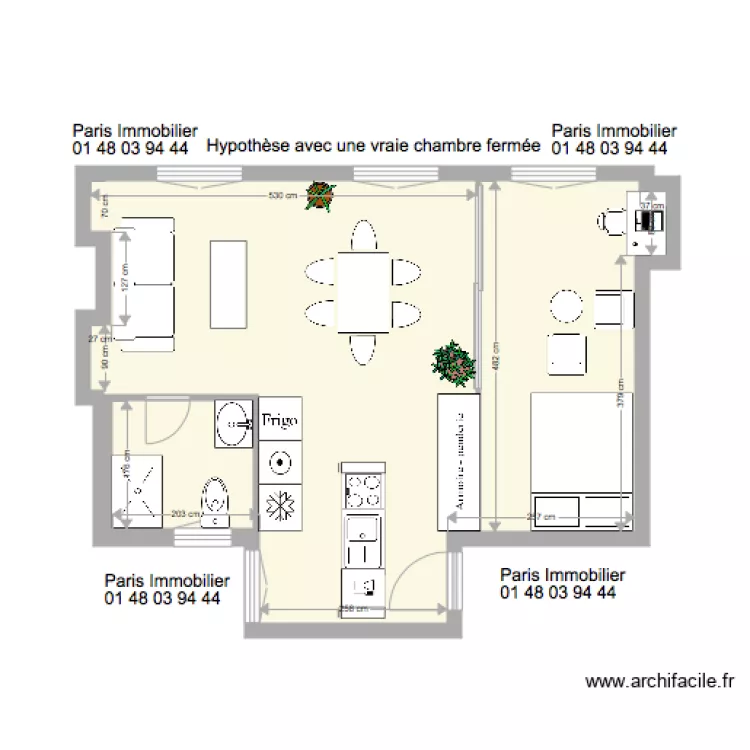 183 ST MAUR BIS. Plan de 