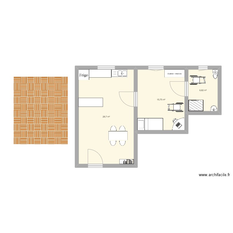 1er plan. Plan de 0 pièce et 0 m2