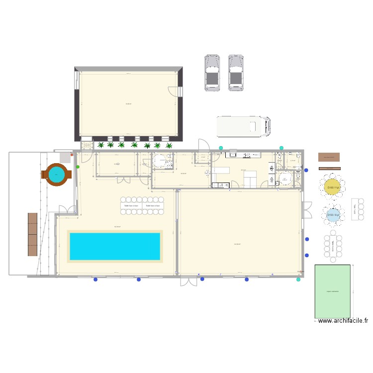 Domaine QUATRE PLUMES PLAN DE TABLE 2021. Plan de 0 pièce et 0 m2