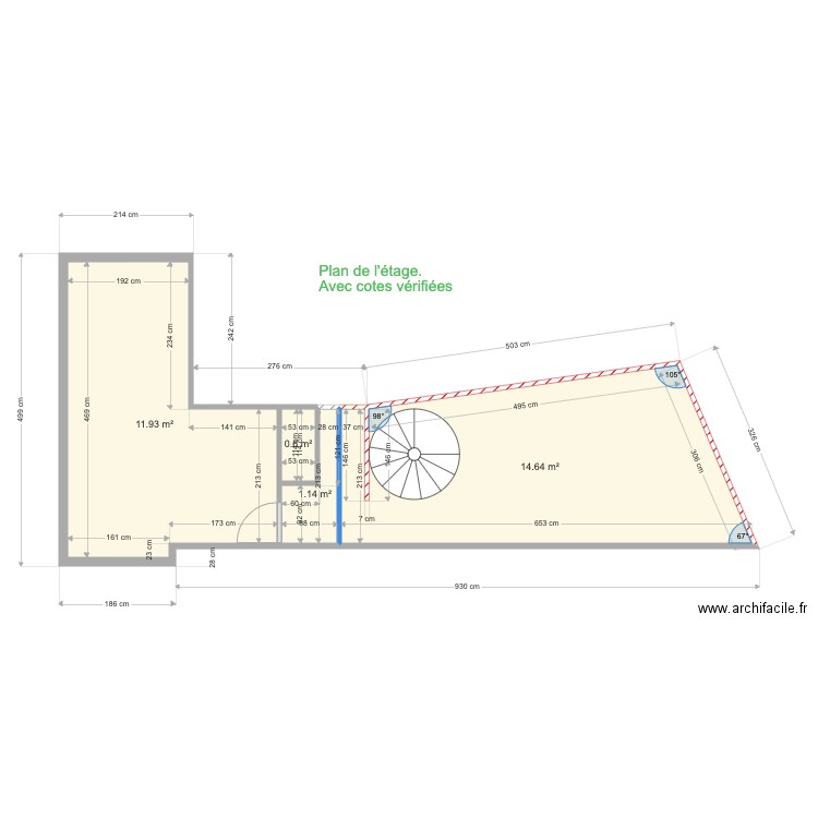 Etage Victor  Agathe. Plan de 0 pièce et 0 m2