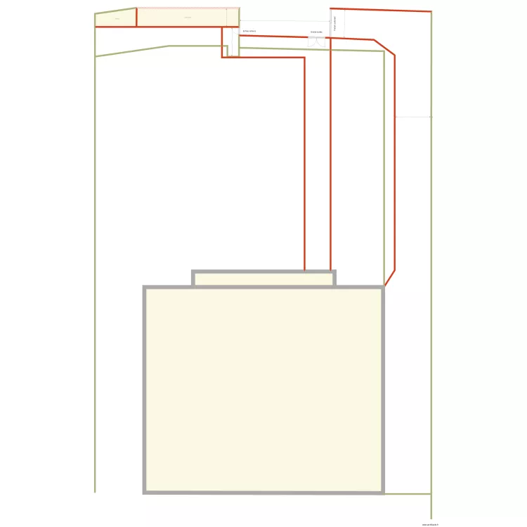 DULLY Ext&eacute;rieur. Plan de 