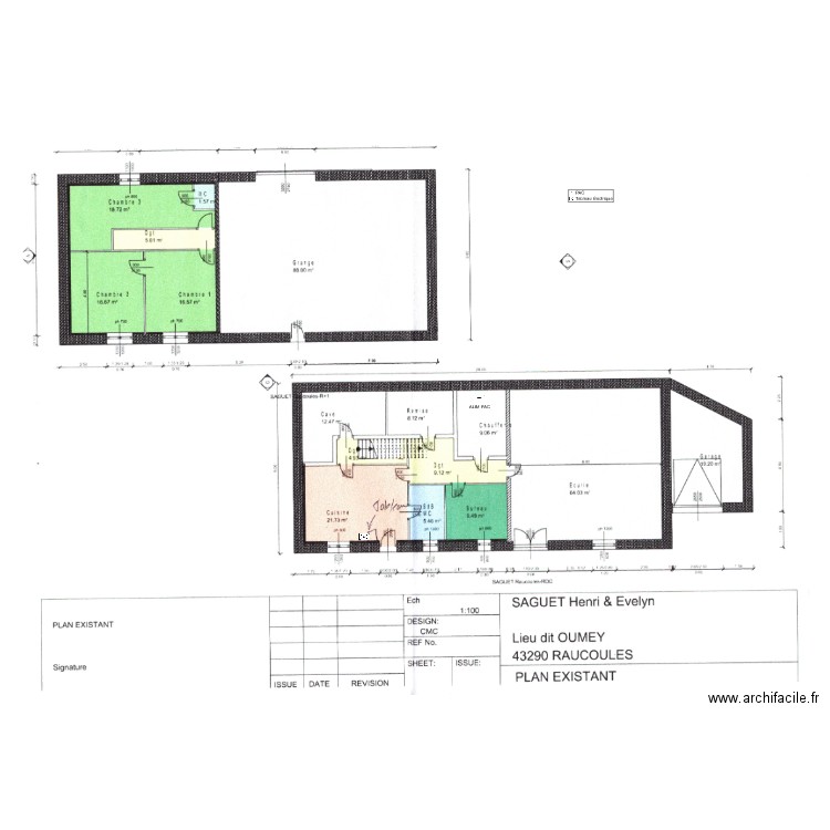 RDC Roucoule. Plan de 0 pièce et 0 m2