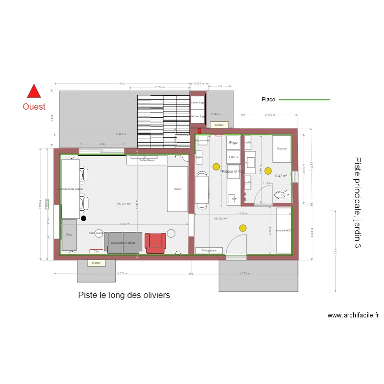 Maison leuhs retour cuisine 4. Plan de 0 pièce et 0 m2