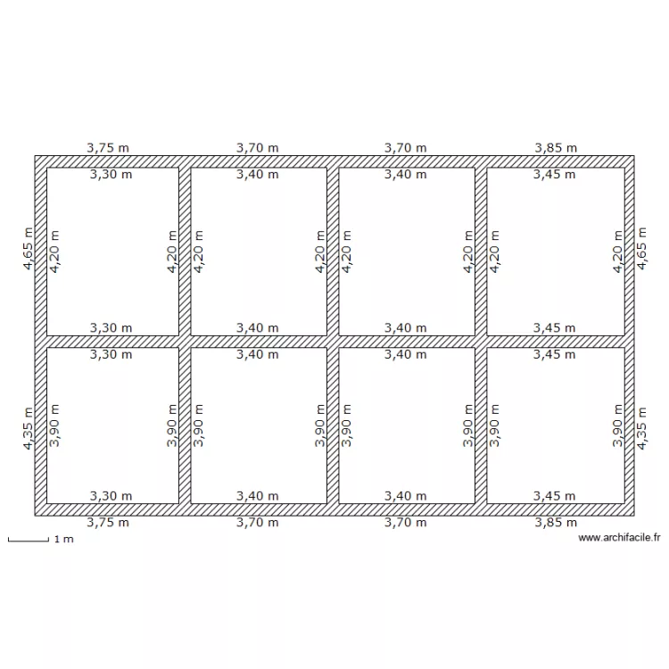 fondation 1. Plan de 