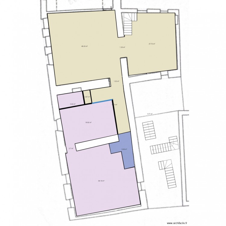 NIV 1 PIÈCES SOL 1. Plan de 0 pièce et 0 m2