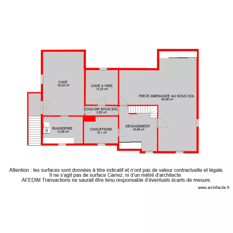 BI 6864 SOUS SOL. Plan de 