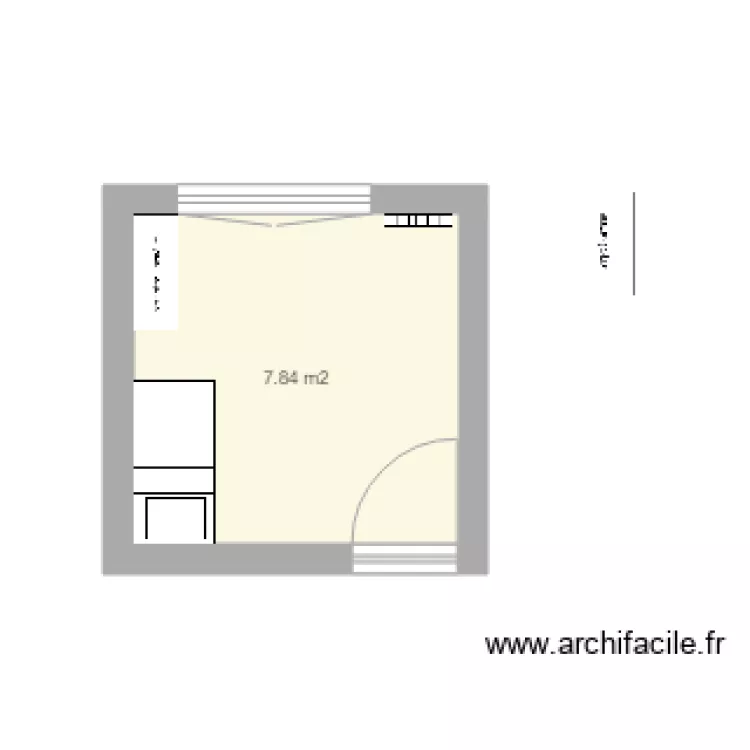 chambre tetard. Plan de 