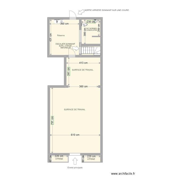 local l onglerie. Plan de 0 pièce et 0 m2