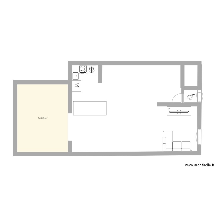 PROJET AGRANDISSEMENT2. Plan de 0 pièce et 0 m2