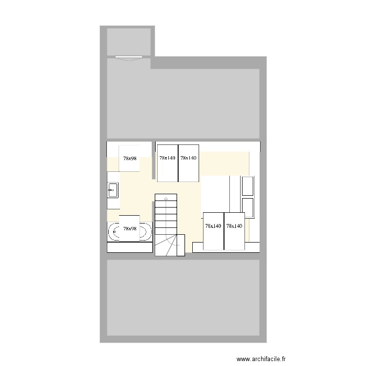 Tabellion 4e étage Mezzanine version 4. Plan de 0 pièce et 0 m2