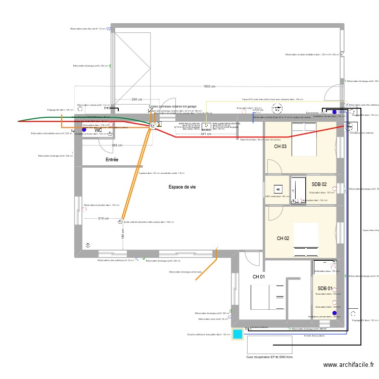 plan helenethierry 05. Plan de 5 pièces et 35 m2