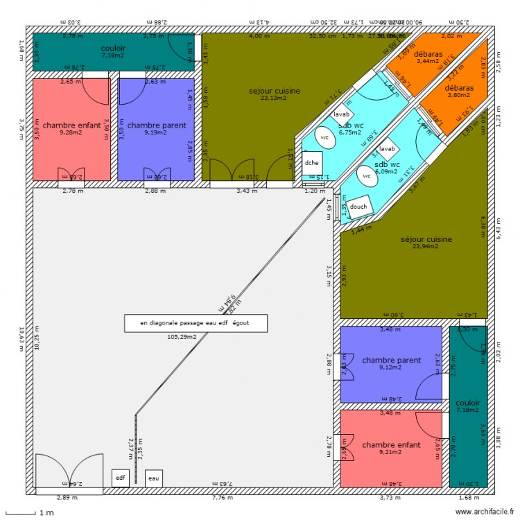 2 APPARTEMENTS   26.02.2011. Plan de 0 pièce et 0 m2