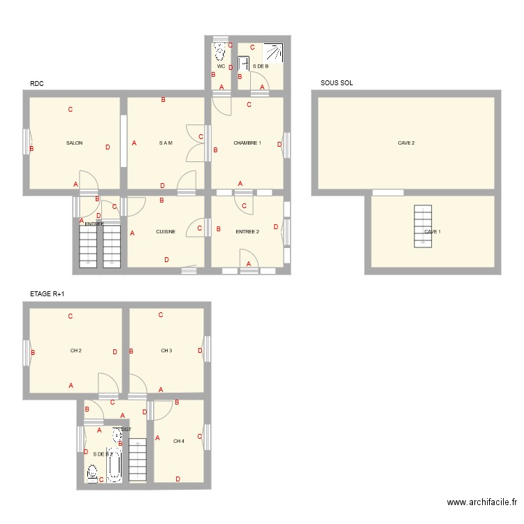 GODIN. Plan de 0 pièce et 0 m2