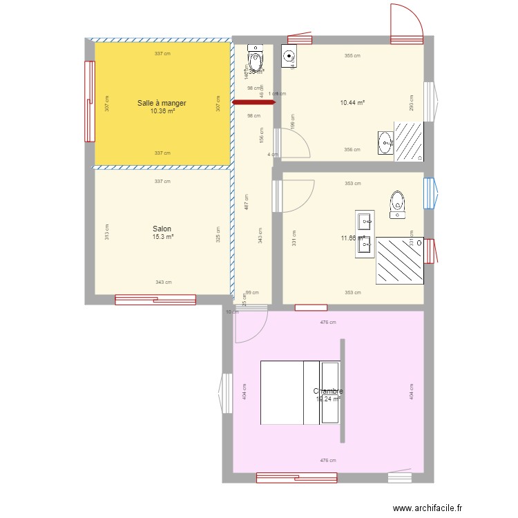 le 8 actuel. Plan de 0 pièce et 0 m2