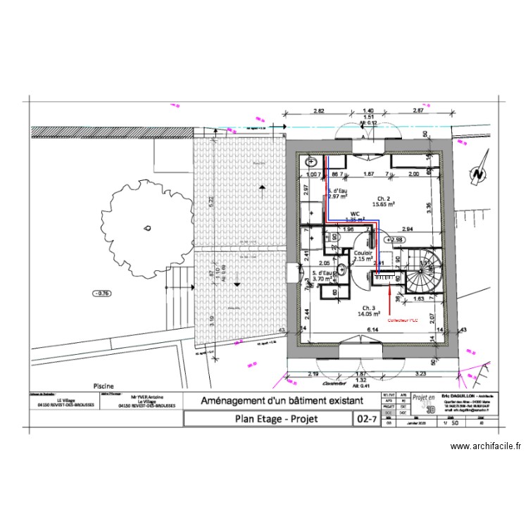 YVER PLC R+1. Plan de 0 pièce et 0 m2