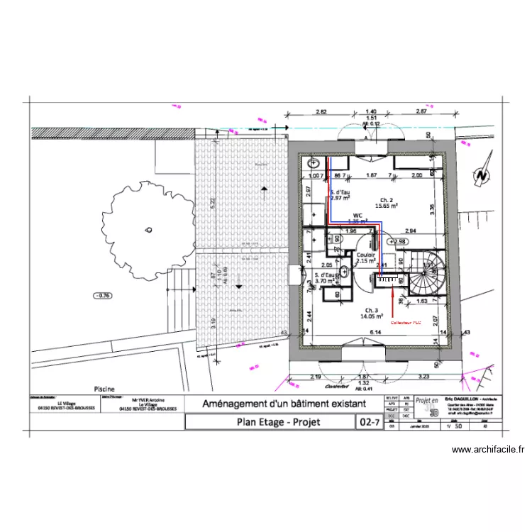 YVER PLC R+1. Plan de 