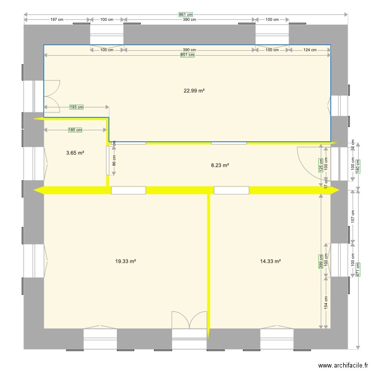 Etage 2 Projet. Plan de 0 pièce et 0 m2