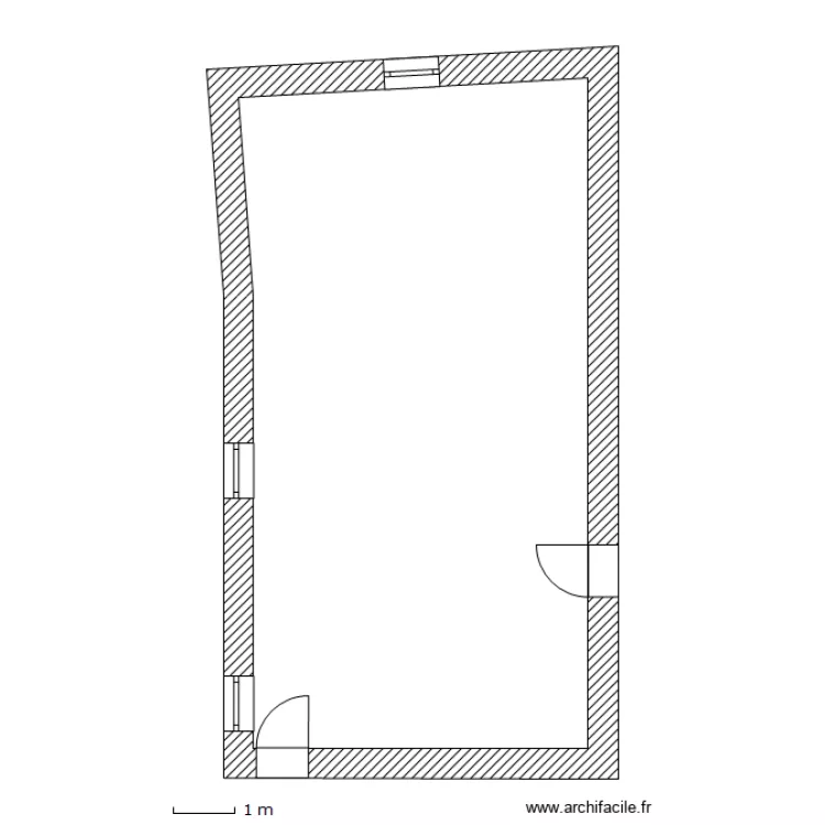 2eme etage actuel. Plan de 