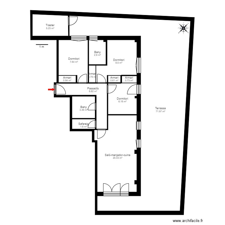 ED TRINEU BLOC C 1 D TARTER CANILLO. Plan de 0 pièce et 0 m2