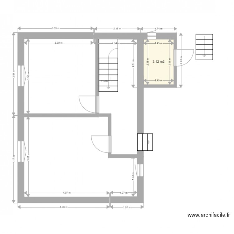 Sapchat 1er étage 12032016. Plan de 0 pièce et 0 m2