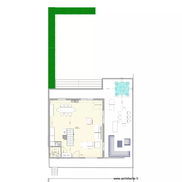 Tremblant ground floor. Plan de 