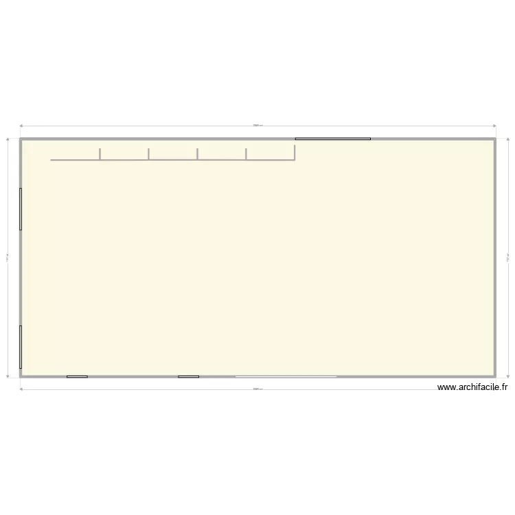 grande salle. Plan de 