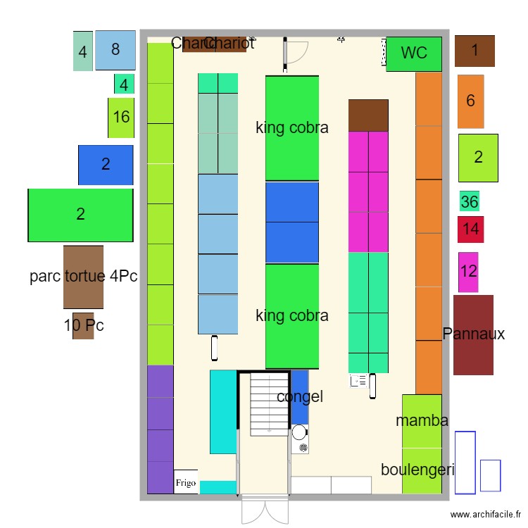 plant servion . Plan de 0 pièce et 0 m2