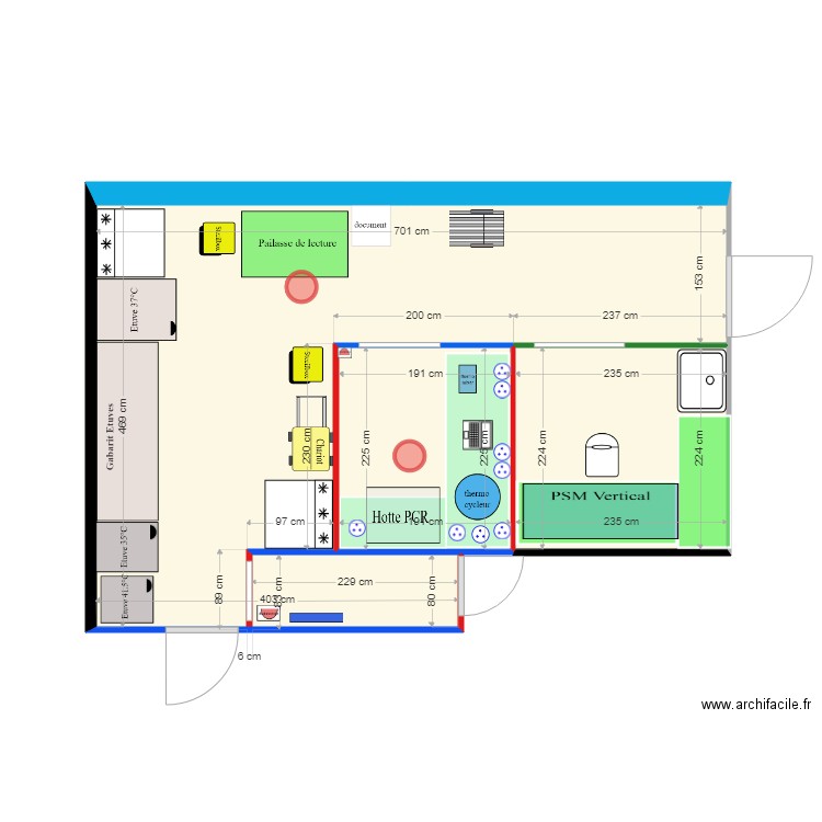 labo PCRversion du 10062019 complet. Plan de 0 pièce et 0 m2