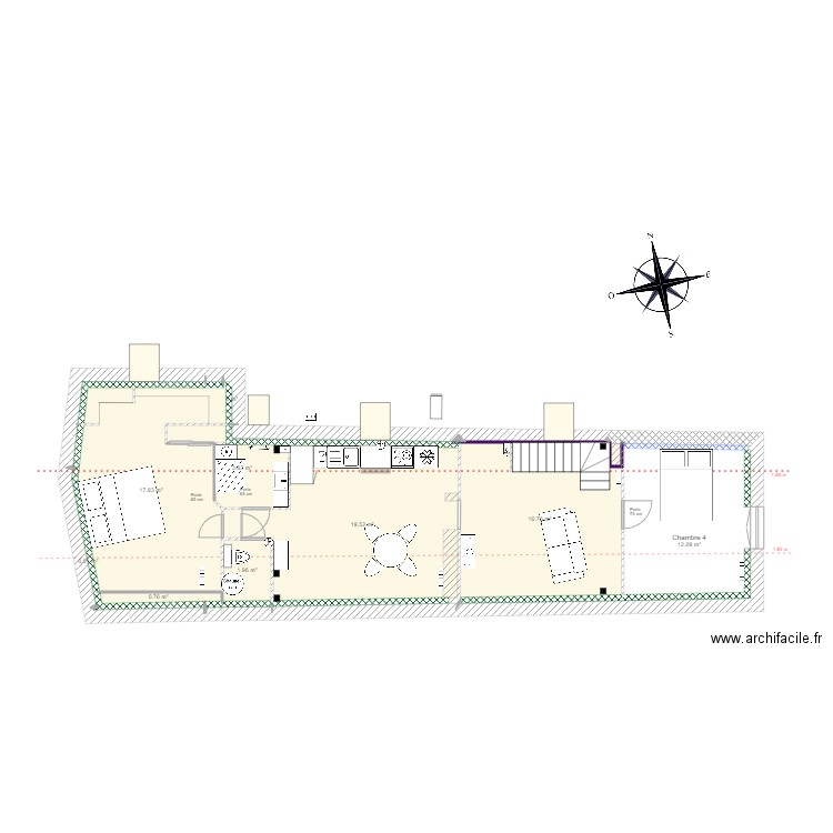 Combles actualisés v3. Plan de 0 pièce et 0 m2