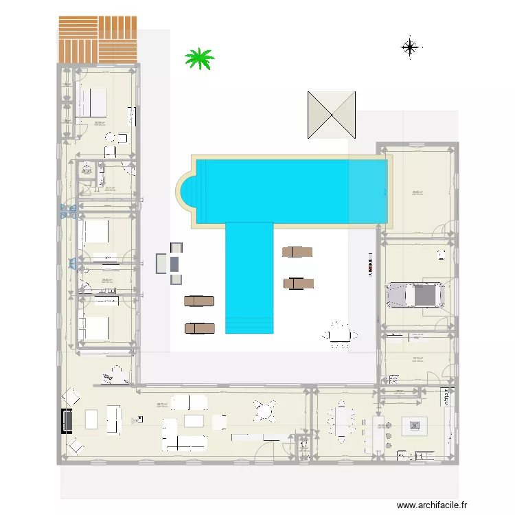 Maison Portugal Azeit&atilde;o. Plan de 