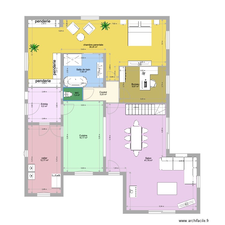 plan perso lescars seb. Plan de 0 pièce et 0 m2